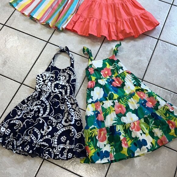Lot of girls 4T size 4 Gymboree Summer sweet halter sleeveless dresses - Picture 10 of 14
